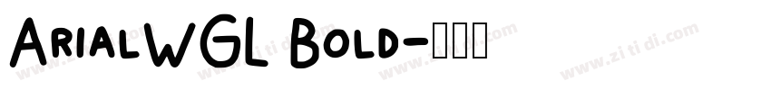 ArialWGL Bold字体转换